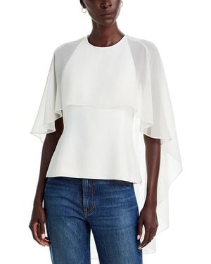 A.L.C. A. L.C. Adela Cape Overlay Top - White