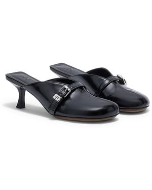 Ganni Sue Kitten Heel Mules - Black