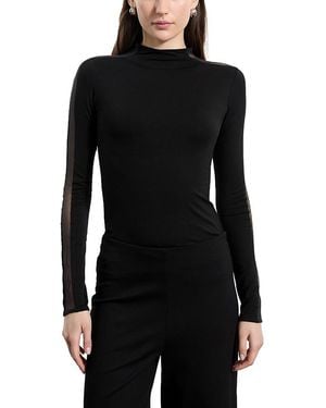 MARCELLA Suma Mock Neck Top - Black