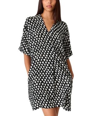 Whistles Triangle Relaxed Short Dress - Black