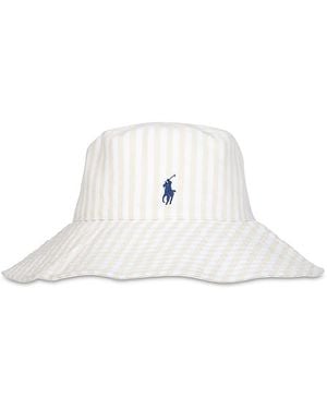 Polo Ralph Lauren Linen Sunhat - White