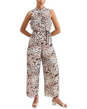 Phase Eight Lorainne Leopard Print Jumpsuit - Multicolor
