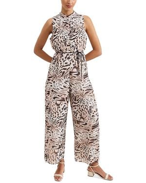 Phase Eight Lorainne Leopard Print Jumpsuit - Multicolour