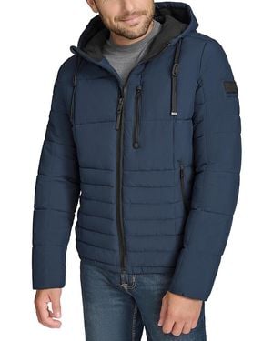 Andrew Marc Fitzroy Quilted Puffer Jacket - Blue