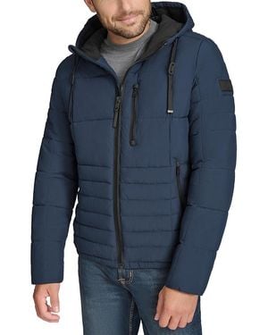 Andrew Marc Fitzroy Quilted Puffer Jacket - Blue
