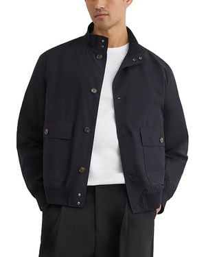 Reiss Latent Bomber Jacket - Black