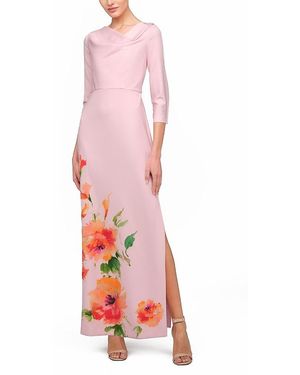 Kay Unger Magnolia Column Gown - Pink