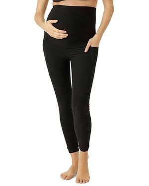 Beyond Yoga Out Of Pocket High Waisted Maternity Leggings - Black