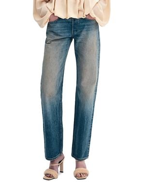 AYA MUSE Straight Jeans - Blue