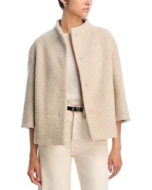 Cinzia Rocca Short Boucle Jacket - Natural