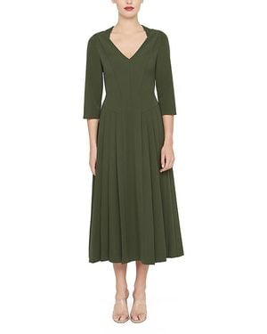 Kay Unger Enola Tea Length Dress - Green