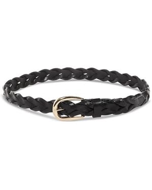 Madewell Braided Leather Belt - White