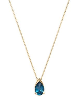 Bloomingdale's Fine Collection London Topaz Pendant Necklace - Metallic