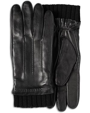 Prada Leather Gloves - Black
