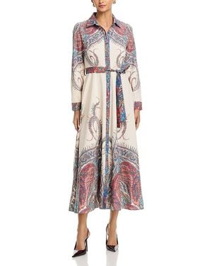 Nancy Yang Paisley Print Dress - Orange