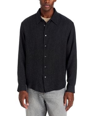FRAME Soft Weave Point Collar Shirt - Blue