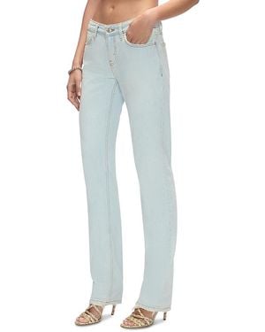 RE/DONE The Snatch Back Mid Rise Straight Jeans - Blue