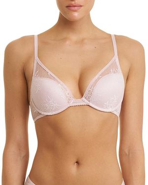Natori Love Lace Convertible Plunge Push Up Bra - Multicolor