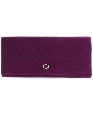 Gianvito Rossi Monica Clutch - Purple