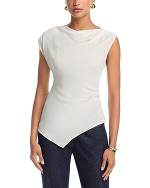 Veronica Beard Yvonne Asymmetrical Top - White