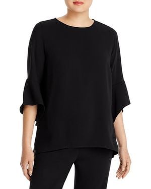 Caroline Rose Julia Flare Sleeve Tunic Top - Black