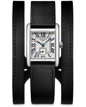 Longines Mini Dolce Vita Watch, 21.5Mm X 29Mm - Black