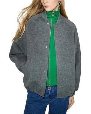 MAX&Co. Mcorugiada Wool Bomber Jacket - Green