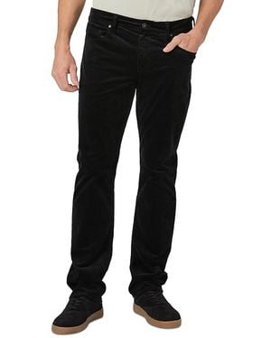 PAIGE Federal Slim Straight Fit Corduroy 32 Pants - Black