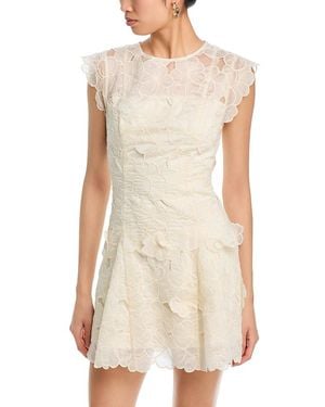 MILLY Myla Embroidered Mini Dress - White