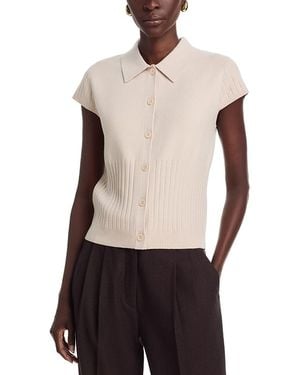 Sioni Cap Sleeve Cardigan - White