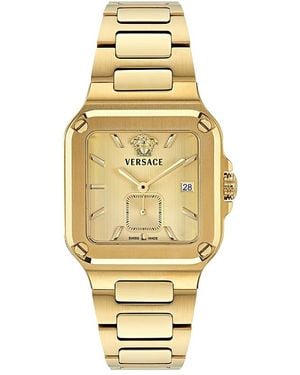 Versace Greca Edge Bracelet Watch, 38Mm X 49Mm - Metallic