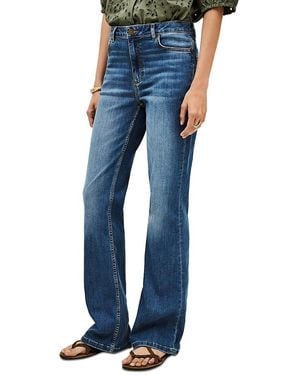 Ba&sh Aommie Low Rise Straight Jeans - Blue