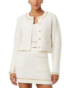 Toccin Cecilia Textured Knit Jacket - White