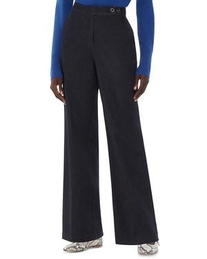 Whistles Joanna Denim Straight Leg Pants - Blue