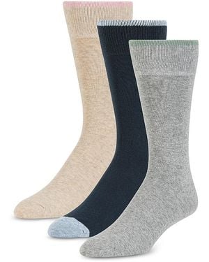 Ted Baker Crew Socks, Pack Of 3 - Blue