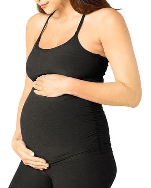 Beyond Yoga Slim Fit Spacedye Racerback Maternity Tank Top - Black