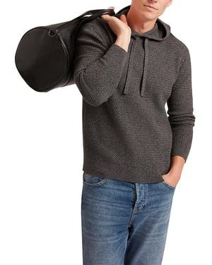 Ted Baker Bansted Textured Knit Hoodie - Black