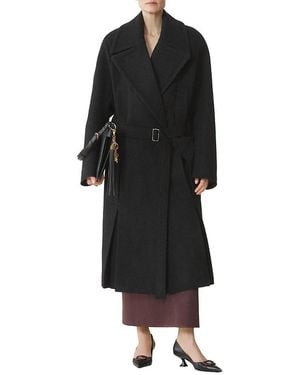 Lanvin Long Wool Peacoat - Black