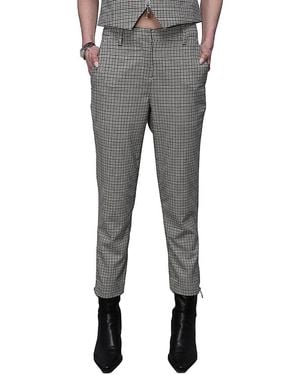 WILDFANG The Empower Zipper Slim Crop Pant - Gray