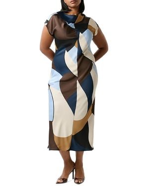 Estelle Jorja Geo Print Dress - Blue