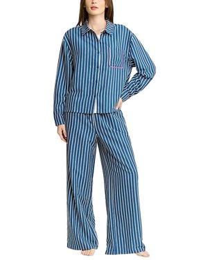 Honeydew Intimates Brunch Date Long Sleeve Pajama Set - Blue