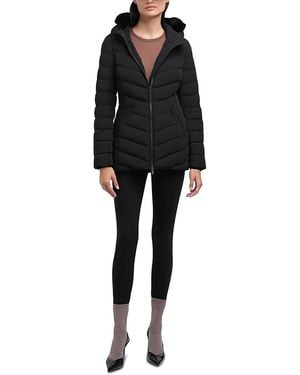 Moose Knuckles Roselawn Shearling Trim Down Jacket - Black