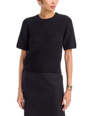 Wayf Corrine Short Sleeve Sweater - Black