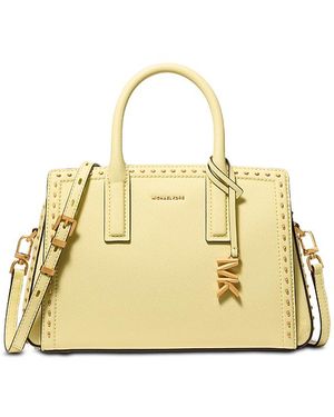 Michael Kors Laila Small Leather Satchel - Metallic