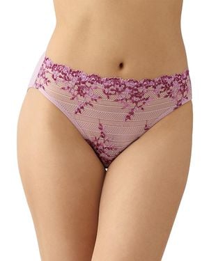 Wacoal Embrace Lace High-Cut Briefs - Purple