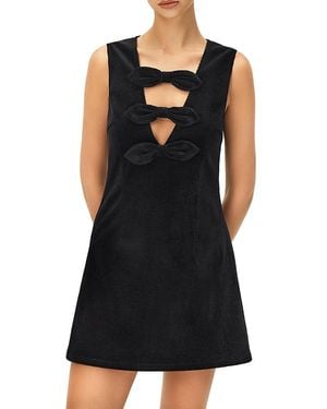 Elodie the Label Claire Bow Tie Shift Dress - Black