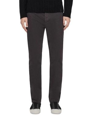 AllSaints Tower Stretch Cotton Straight Leg Chinos - Black
