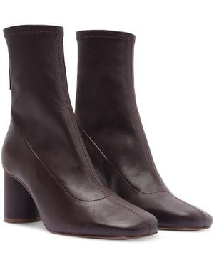FARM Rio Classic Leather Booties - Purple