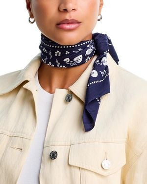 Rag & Bone Floral Western Bandana - Blue