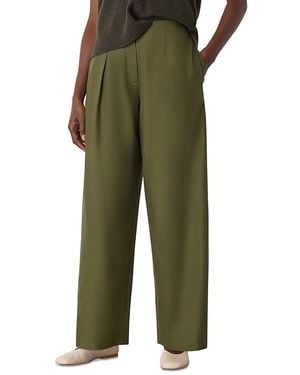 Whistles Pleat Front Barrel Trousers - Green